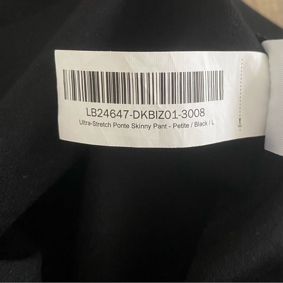 Quince Women's Ultra Stretch Ponte Skinny Pants Black Large Petite Office - Picture 10 of 11